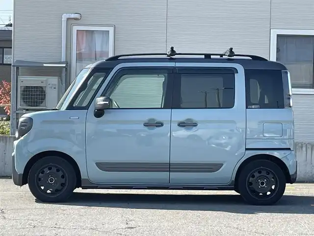 スズキ スペーシア ギア HYBRID XZ 青森県 2019(平31)年 4.1万km オフブルーメタリック/ガンメタリック2トーンルーフ ワンオーナー/４ＷＤ/社外オーディオ/両側パワースライドドア/パーキングセンサー/車線逸脱防止/衝突軽減ブレーキ/横滑り防止/純正ＬＥＤヘッドライト/フォグランプ/シートヒーター/アイドリングストップ/ＥＴＣ/取扱説明書/保証書