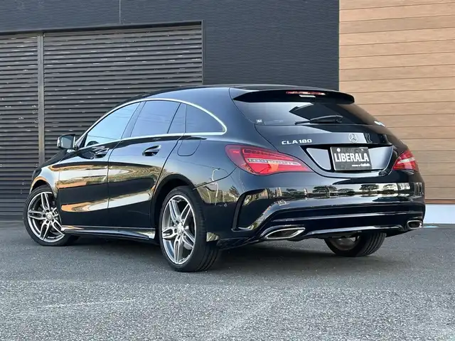メルセデス・ベンツ ＣＬＡ１８０ Sブレイク　スポーツ 宮崎県 2017(平29)年 4.5万km コスモスブラック 純正HDDナビゲーション/・フルセグTV/・CD/・DVD/・Bluetooth/・AM FM/バックカメラ/・コーナーセンサー/アクティブクルーズコントロール/・レーンキープ/パワーバックドア/ブラインドスポットモニター/衝突軽減/ETC/純正LEDヘッドライト/・オートライト/純正フロアマット/純正アルミホイール18インチ/ハーフレザーシート/・DN席シートヒーター/・D席パワーシート/スマートキー/プッシュスタート/純正18インチAMGアルミホイール