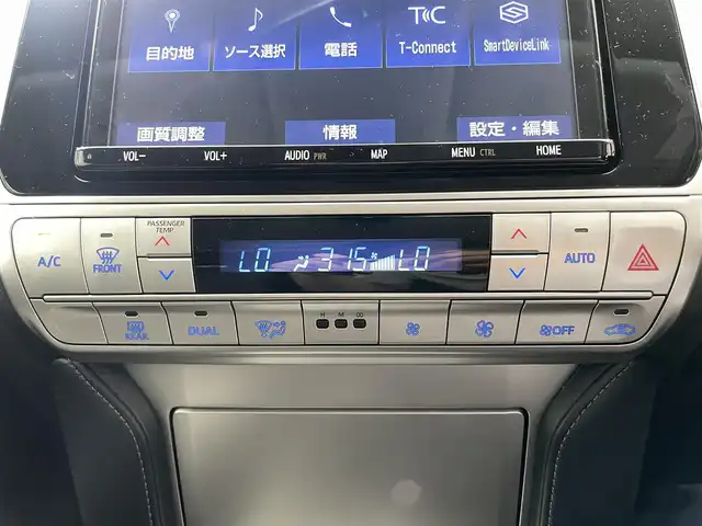 トヨタ ランドクルーザー プラド TX Lパッケージ 鹿児島県 2021(令3)年 4万km ブラック 禁煙　/純正ナビ（CD/DVD/Bluetooth/フルセグTV）　/サンルーフ　/トヨタセーフティセンス　/追従型クルーズコントロール　/前席パワーシート　/バックカメラ　/前席シートヒーター　/前席シートベンチレーション　/LEDヘッドライト　/オートライト/オートマチックハイビーム/前方ドライブレコーダー/ETC　/フロアマット/モデリスタアルミホイール