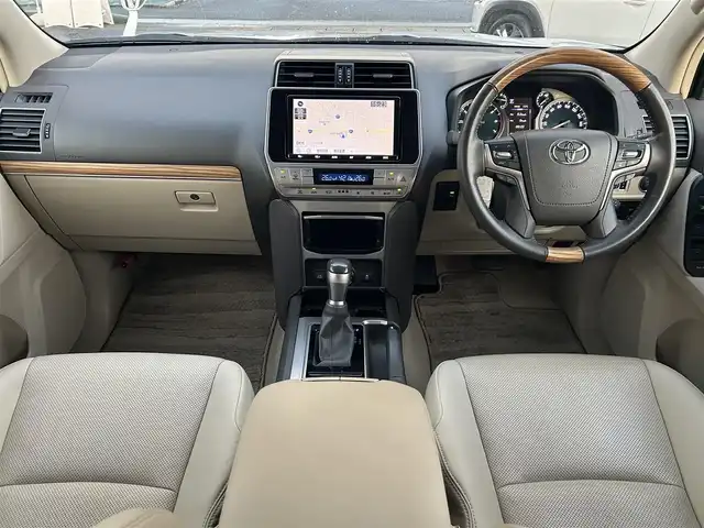 トヨタ ランドクルーザー プラド TX Lパッケージ 愛知県 2020(令2)年 2.2万km ホワイトパールクリスタルシャイン ワンオーナー/純正SDナビ/【フルセグ・DVD再生可・CD・Bluetooth】/バックカメラ/ビルトインETC/Toyota Safety Sense/【プリクラッシュセーフティ・レーンディパーチャーアラート・レーダークルーズコントロール・クリアランスソナー・ブラインドスポットモニター】/シートヒーター/パワーシート/４WD/プッシュスタート/スマートキー/スペアキーあり/新車保証書/取扱説明書