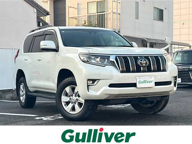 トヨタ ランドクルーザー プラド TX Lパッケージ 愛知県 2020(令2)年 2.2万km ホワイトパールクリスタルシャイン ワンオーナー/純正SDナビ/【フルセグ・DVD再生可・CD・Bluetooth】/バックカメラ/ビルトインETC/Toyota Safety Sense/【プリクラッシュセーフティ・レーンディパーチャーアラート・レーダークルーズコントロール・クリアランスソナー・ブラインドスポットモニター】/シートヒーター/パワーシート/４WD/プッシュスタート/スマートキー/スペアキーあり/新車保証書/取扱説明書