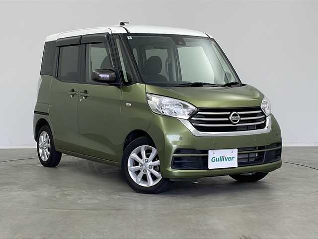 日産 デイズ ルークス X Vセレクション 新潟県 2020(令2)年 2.8万km ホワイトソリッド/プレミアムオリーブM ワンオーナー/純正メーカーOPナビ（型式：MJ119D-W）/・AM/FM/CD/Bluetooth/フルセグ/衝突被害軽減システム/両側パワースライドドア/純正フロアマット（助手席無し）/純正14インチAW夏タイヤ/ハロゲンヘッドライト/ABS/横滑り防止機能/前後コーナーセンサー/スペアキー/保証書/取扱説明書