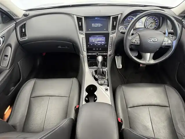 日産 スカイライン ハイブリッド 350GT Type SP 愛知県 2014(平26)年 5.9万km ガーネットブラック 衝突軽減ブレーキ/アダプティブクルーズコントロール/ＨＫＳマフラー/メーカーナビ/　（フルセグＴＶ／ＣＤ／ＤＶＤ／ＢＴ）/ＥＴＣ/アラウンドビュー/ＴＶキャンセラー/本革電動シート/パドルシフト/スマートキー×２/純正１９インチアルミ