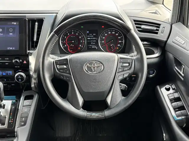 トヨタ アルファード S Cパッケージ 福岡県 2023(令5)年 5万km 黒 ツインルームルーフ/純正ナビ（フルセグ・CD・AM・FM・Bluetooth）/クルーズコントロール/純正後席モニター/シートヒーター/ステアリングヒーター/ブラインドスポットモニター/クリアランスソナー/両側パワースライドドア/バックカメラ/プッシュスタート/ETC
