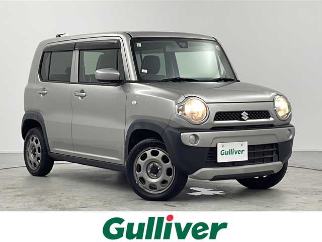 スズキ ハスラー G 愛知県 2015(平27)年 2.5万km スチールシルバーM 純正ナビ/ワンセグTV・CD/プッシュスタートボタン/スマートキー/スペアキー１本/オートエアコン/横滑り防止装置/衝突被害軽減システム/D席ヒートシーター/純正フロアマット/アイドリングストップ/保証書/取扱説明書