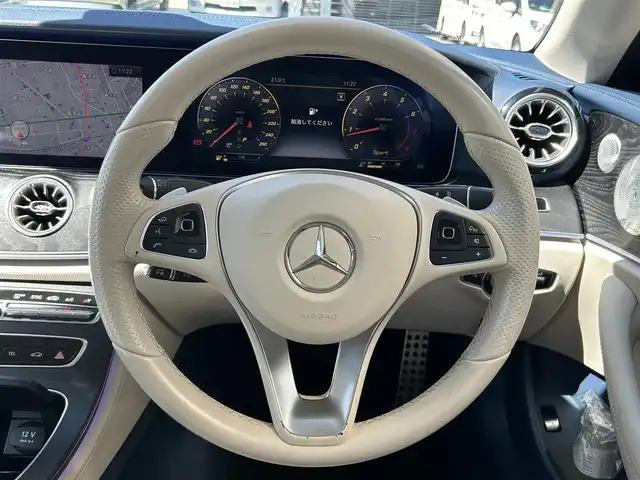 メルセデス・ベンツ Ｅ２００ カブリオレ スポーツ 福島県 2018(平30)年 4.7万km ダイヤモンドホワイト 純正HDDナビ/（FM/AM/BT/USB/フルセグ）/レザーパッケージ/マキアートベージュレザーシート/ナッパレザーシート/茶幌/Burmesterサラウンドサウンドシステム/360度カメラシステム/マルチビームLEDヘッドランプ/アダプティブハイビームアシストプラス/ヘッドアップディスプレイ/ETC2.0/アダプティブクルーズコントロール/電動オープン/AMGフロアマット/プッシュスタート/前席パワーシート/前席シートヒーター