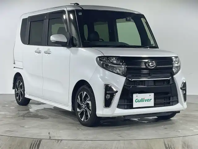 ダイハツ タント カスタム X セレクション 福岡県 2020(令2)年 4万km シャイニングホワイトパール 純正7インチメモリーナビゲーション/バックカメラ/フルセグテレビ/CD DVD BT/ETC/ベンチシート/ステアリングスイッチ/テレビキッド/両側パワースライドドア/フロアマット/ドアバイザー/スマートキー/プッシュスタートエンジン/シートヒーター（D/N)/ハーフレザーシート/ドライブレコーダー/LEDヘッドライト/純正14インチアルミホイール