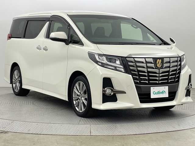 トヨタ アルファード S Aパッケージ タイプブラック 新潟県 2017(平29)年 1.6万km ラグジュアリーホワイトパールクリスタルシャインガラスフレーク 純正ナビ/　　フルセグ/CD/DVD/BT/バックカメラ/両側パワースライドドア/パワーバックドア/レーダークルーズコントロール/LEDオートライト/ハーフレザーシート/純正18インチアルミホイール/ステアリングスイッチ/オートブレーキホールド/スマートキー/ETC