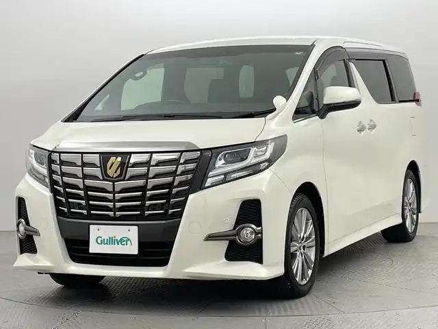 トヨタ アルファード S Aパッケージ タイプブラック 新潟県 2017(平29)年 1.6万km ラグジュアリーホワイトパールクリスタルシャインガラスフレーク 純正ナビ/　　フルセグ/CD/DVD/BT/バックカメラ/両側パワースライドドア/パワーバックドア/レーダークルーズコントロール/LEDオートライト/ハーフレザーシート/純正18インチアルミホイール/ステアリングスイッチ/オートブレーキホールド/スマートキー/ETC