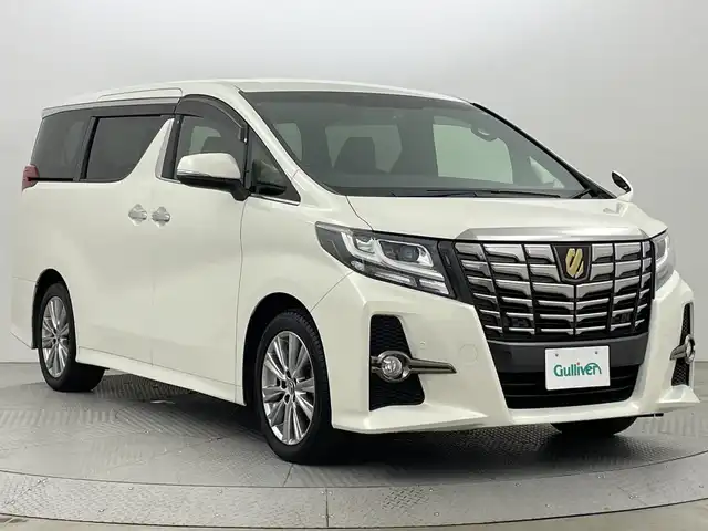 トヨタ アルファード S Aパッケージ タイプブラック 新潟県 2017(平29)年 1.6万km ラグジュアリーホワイトパールクリスタルシャインガラスフレーク 純正ナビ/　　フルセグ/CD/DVD/BT/バックカメラ/両側パワースライドドア/パワーバックドア/レーダークルーズコントロール/LEDオートライト/ハーフレザーシート/純正18インチアルミホイール/ステアリングスイッチ/オートブレーキホールド/スマートキー/ETC