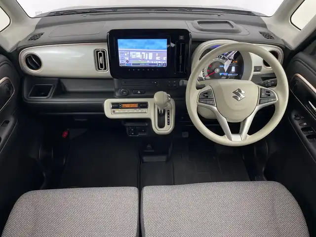 スズキ ワゴンＲ スマイル HYBRID X 鹿児島県 2023(令5)年 0.9万km アーバンブラウンパールM / ウッディブラウン 9インチメーカーオプションナビ/全方位カメラ/Bluetooth/CD/USB/フルセグTV/両側パワースライドドア/ACC/ステアリングスイッチ/シートヒーター/スマートキー/プッシュスタート/アイドリングストップ/衝突軽減システム