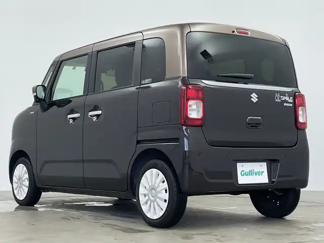 スズキ ワゴンＲ スマイル HYBRID X 鹿児島県 2023(令5)年 0.9万km アーバンブラウンパールM / ウッディブラウン 9インチメーカーオプションナビ/全方位カメラ/Bluetooth/CD/USB/フルセグTV/両側パワースライドドア/ACC/ステアリングスイッチ/シートヒーター/スマートキー/プッシュスタート/アイドリングストップ/衝突軽減システム