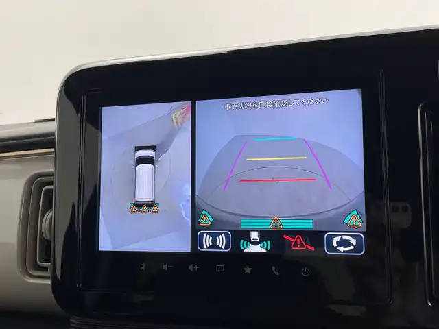 スズキ ワゴンＲ スマイル HYBRID X 鹿児島県 2023(令5)年 0.9万km アーバンブラウンパールM / ウッディブラウン 9インチメーカーオプションナビ/全方位カメラ/Bluetooth/CD/USB/フルセグTV/両側パワースライドドア/ACC/ステアリングスイッチ/シートヒーター/スマートキー/プッシュスタート/アイドリングストップ/衝突軽減システム
