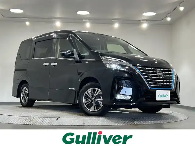 日産 セレナ e－パワー ハイウェイスター V 愛知県 2021(令3)年 5.9万km ダイヤモンドブラック 純正１０インチナビ/プロパイロット/アラウンドビューモニター/両側パワースライドドア/衝突軽減ブレーキ/車線逸脱警報/ブラインドスポットモニター/クリアランスソナー/車線逸脱警報/電動パーキングブレーキ/インテリジェントルームミラー/ドライブレコーダー/ビルトインＥＴＣ/アクセサリーソケット/純正15インチアルミホイール