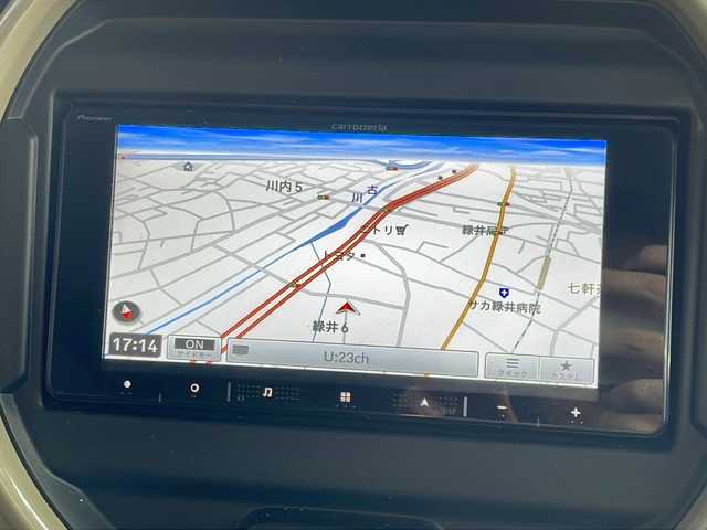 スズキ ハスラー HYBRID G 広島県 2025(令7)年 1.7万km クールカーキPM 禁煙/デュアルカメラブレーキサポート/社外ナビ/バックカメラ/フルセグTV/Bluetooth/シートヒーター/LEDオートライト/コーナーセンサー（リア）/レーダークルーズコントロール/レーンキープ/ドライブレコーダー/ETC/純正フロアマット/ステアリングスイッチ/アイドリングストップ