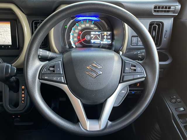 スズキ ハスラー HYBRID G 広島県 2025(令7)年 1.7万km クールカーキPM 禁煙/デュアルカメラブレーキサポート/社外ナビ/バックカメラ/フルセグTV/Bluetooth/シートヒーター/LEDオートライト/コーナーセンサー（リア）/レーダークルーズコントロール/レーンキープ/ドライブレコーダー/ETC/純正フロアマット/ステアリングスイッチ/アイドリングストップ