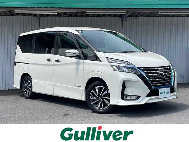 日産 セレナ e－パワー ハイウェイスター V 長野県 2021(令3)年 7.5万km ブリリアントホワイトパール プロパイロット/純正メーカーナビフルセグTV/純正フリップダウンモニター/両側パワースライドドア/バックカメラ/ETC/ドライブレコーダー/純正15インチアルミ/ワンオーナー /保証書/スペアキー