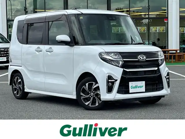ダイハツ タント カスタム X セレクション 奈良県 2020(令2)年 5.7万km シャイニングホワイトパール 純正ナビ（NMZK-W70D)/（フルセグ／ＢＴ／ＣＤ／ＤＶＤ）/バックカメラ/衝突軽減システム/前後コーナーセンサー/レーンキープシステム/両側パワースライドドア/ハーフレザーシート/前席シートヒーター/後席サンシェード/前方ドライブレコーダー/ＥＴＣ/純正14インチＡＷ