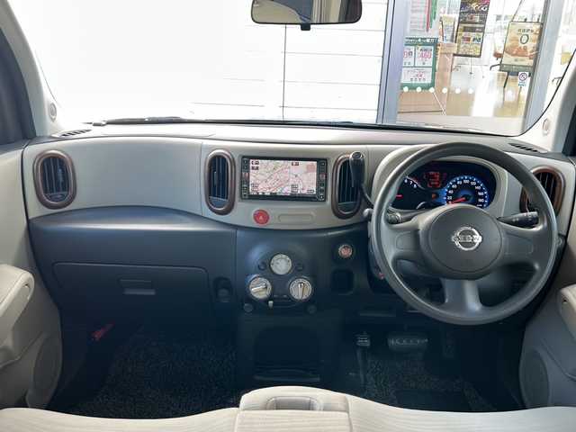 日産 キューブ 15X Mセレクション 埼玉県 2009(平21)年 10万km ビターショコラ 純正ナビ /(SD/CD/AUX/DVD/Photo/iPod)/バックカメラ /ワンオーナー/プッシュスタート　/純正フロア　/純正オーディオ　/パワーステアリング　/パワーウィンドウ　/ABS　/保証書　/取扱説明書　/スマートキー　/スペアキー1本