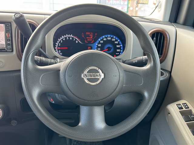 日産 キューブ 15X Mセレクション 埼玉県 2009(平21)年 10万km ビターショコラ 純正ナビ /(SD/CD/AUX/DVD/Photo/iPod)/バックカメラ /ワンオーナー/プッシュスタート　/純正フロア　/純正オーディオ　/パワーステアリング　/パワーウィンドウ　/ABS　/保証書　/取扱説明書　/スマートキー　/スペアキー1本