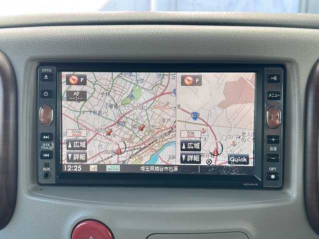 日産 キューブ 15X Mセレクション 埼玉県 2009(平21)年 10万km ビターショコラ 純正ナビ /(SD/CD/AUX/DVD/Photo/iPod)/バックカメラ /ワンオーナー/プッシュスタート　/純正フロア　/純正オーディオ　/パワーステアリング　/パワーウィンドウ　/ABS　/保証書　/取扱説明書　/スマートキー　/スペアキー1本