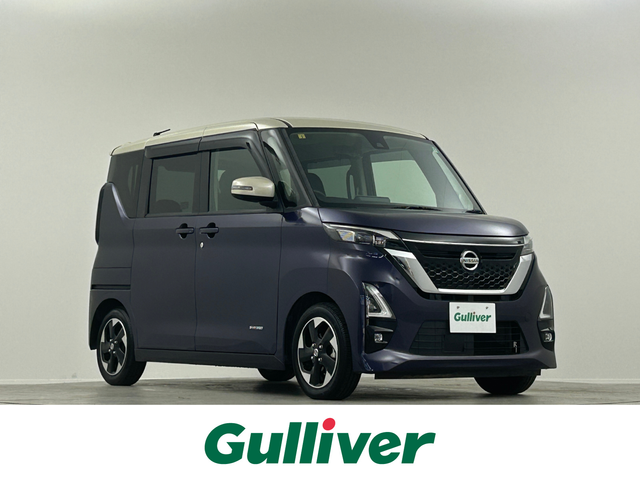 日産 ルークス HWS X プロパイロットED 埼玉県 2020(令2)年 1.2万km アメジストパープル プロパイロット　純正９インチナビ　Ｂｌｕｅｔｏｏｔｈ　フルセグＴＶ　全方位カメラ　両側パワースライドドア　ハンズフリーオートドア　シートカバー　コーナーセンサー アイドリングストップ
