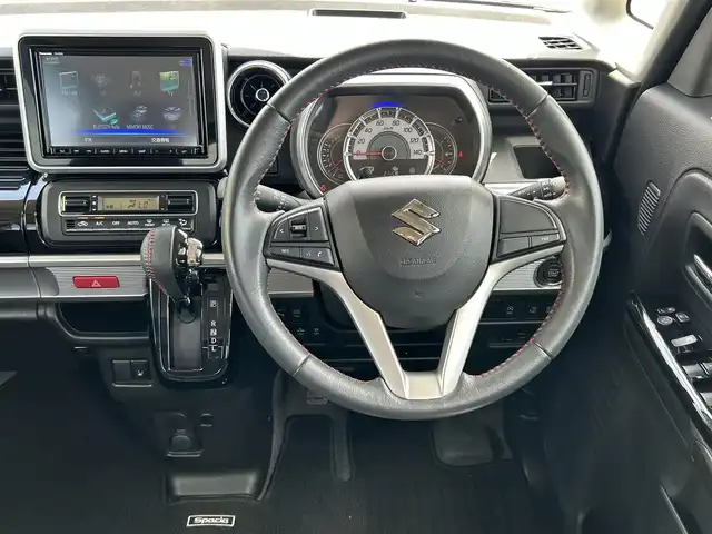 スズキ スペーシア カスタム HYBRID XS 鳥取県 2018(平30)年 4.3万km アーバンブラウンパールメタリック 純正８型ナビ/フルセグ/DVD/CD/BT/全方位カメラ/ビルトインETC/前方ドライブレコーダー/ハーフレザーシート/運転席シートヒーター/衝突軽減ブレーキ/レーンキープアシスト/両側パワースライド/LEDヘッドライト/フォグライト/純正15インチアルミホイール/プッシュエンジンスタート/アイドリングストップ/バックソナー/フロアマット/ドアバイザー