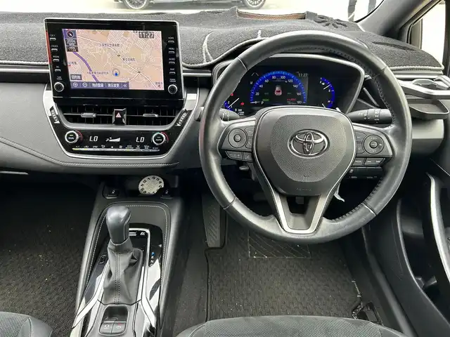 トヨタ カローラ スポーツ ハイブリッドG Z 大阪府 2020(令2)年 2.1万km アティチュードブラックマイカ/ダークブルーマイカメタリック 2トーン 純正９インチナビ/  フルセグTV/Bluetooth/USB/バックモニター/衝突軽減ブレーキ　/コーナーセンサー/横滑り防止装置/ＢＳＭ/前席シートヒーター/レーダークルーズコントロール/レーンキープアシスト/前後ドライブレコーダー/オートマチックハイビーム/純正18インチアルミホイール/ハーフレザーシート/純正フロアマット/プッシュスタート/スマートキー/ＥＴＣ/ＬＥＤ/禁煙車