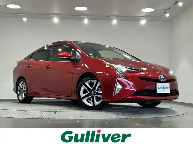 トヨタ プリウス S ツーリングセレクション 愛知県 2016(平28)年 1.7万km エモーショナルレッド アルパイン９インチナビ/シートヒーター/ビルトインＥＴＣ/バックカメラ/ＩＳＯＦＩＸ/アクセサリーソケット/ＬＥＤヘッドライト/オートエアコン/合成皮革シート/シャークアンテナ/オートライト/社外フロアマット/純正17インチアルミホイール