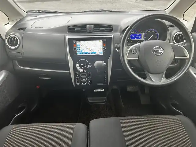 日産 デイズ ハイウェイスターG 福島県 2014(平26)年 4.3万km ブラック 純正メモリナビ/フルセグTV/CD/DVD/BT/バックカメラ/アラウンドビューモニター/ETC/ドアバイザー/フロアマット/純正15inAW/スマートキー/プッシュスタート/アイドリングストップ/取扱説明書/保証書