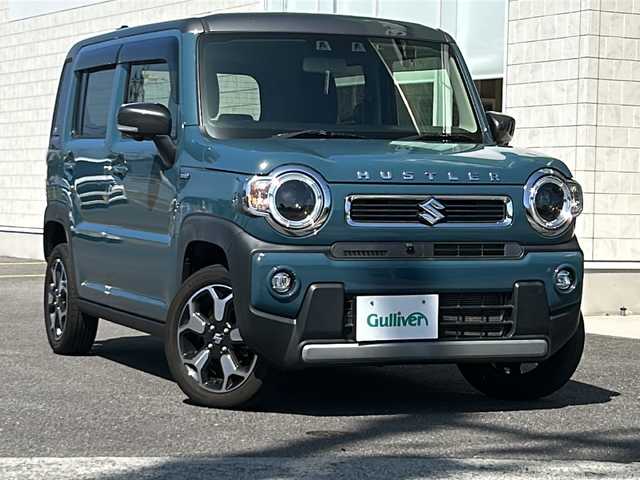 スズキ ハスラー HYBRID X ターボ 香川県 2020(令2)年 7.4万km デニムブルー ガンメタリック 2トーン 9インチHDディスプレイナビ/フルセグテレビ/CD/DVD再生機能/パノラミックビューモニター/シートヒーター/前後コーナーセンサー/片側シートバックテーブル/LEDヘッドライト/ETC