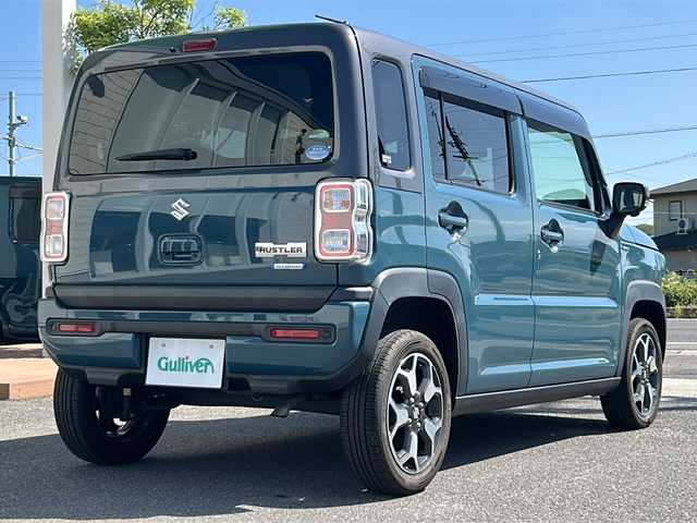 スズキ ハスラー HYBRID X ターボ 香川県 2020(令2)年 7.4万km デニムブルー ガンメタリック 2トーン 9インチHDディスプレイナビ/フルセグテレビ/CD/DVD再生機能/パノラミックビューモニター/シートヒーター/前後コーナーセンサー/片側シートバックテーブル/LEDヘッドライト/ETC