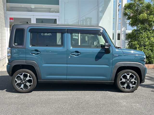 スズキ ハスラー HYBRID X ターボ 香川県 2020(令2)年 7.4万km デニムブルー ガンメタリック 2トーン 9インチHDディスプレイナビ/フルセグテレビ/CD/DVD再生機能/パノラミックビューモニター/シートヒーター/前後コーナーセンサー/片側シートバックテーブル/LEDヘッドライト/ETC