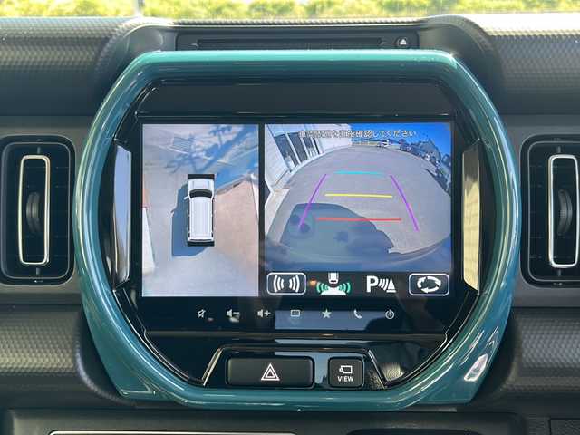 スズキ ハスラー HYBRID X ターボ 香川県 2020(令2)年 7.4万km デニムブルー ガンメタリック 2トーン 9インチHDディスプレイナビ/フルセグテレビ/CD/DVD再生機能/パノラミックビューモニター/シートヒーター/前後コーナーセンサー/片側シートバックテーブル/LEDヘッドライト/ETC