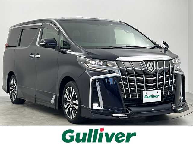トヨタ アルファード S Cパッケージ 大阪府 2022(令4)年 4.3万km スパークリングブラックパールクリスタルシャイン 禁煙車/ツインムーンルーフ/ＴＲＤエアロ/・フロントスポイラー/・サイドステップ/・リアハーフ/純正フリップダウンモニター/９型ディスプレイオーディオ/・バックカメラ/・フルセグTV/DVD/・CD/BT/AM/FM/デジタルインナーミラー/ビルトインＥＴＣ2.0/ＬＥＤシーケンシャルターンランプ/両側パワースライドドア/クリアランスソナー/トヨタセーフティセンス/・プリクラッシュセーフティ/・レーダークルーズコントロール/・レーントレーシングアシスト/・ロードサインアシスト/・オートマチックハイビーム/シートヒーター/シートベンチレーション/パワーシート/パワーバックドア	/革巻きステアリング/ステアリングヒーター/ステアリングスイッチ/サンシェード