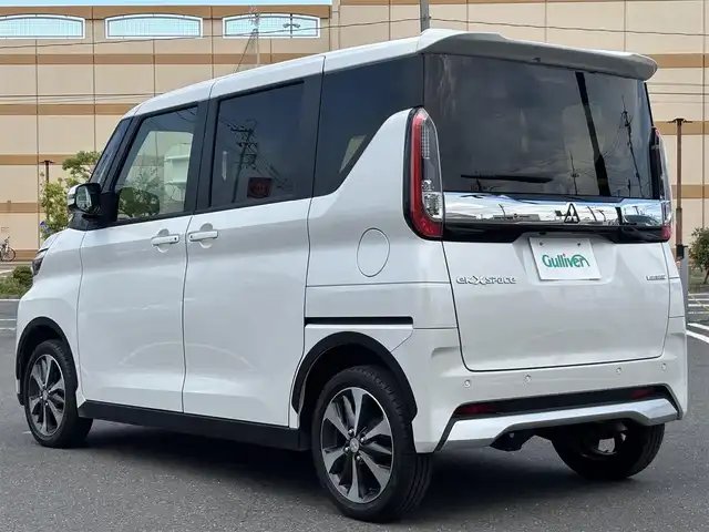 三菱 ｅＫクロススペース T プラスエディション 宮城県 2022(令4)年 0.6万km シルキーホワイト 禁煙車/4WD/シートヒーター/衝突被害軽減システム/レーンキープアシスト/オートライト/ダウンヒルアシストコントロール/コーナーセンサー/バックカメラ/アラウンドヴューモニター/LEDヘッドライト/ETC/両側パワースライドドア/ハンズフリースライドドア/純正15インチアルミホイール/純正フロアマット/スマートキー/スペアキー/後席サンシェード/ウインカーミラー