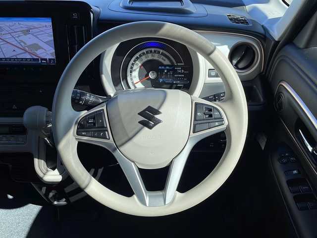 スズキ ワゴンＲ スマイル HYBRID X 長野県 2022(令4)年 1.9万km ピュアホワイトP 禁煙車/純正ナビ/フルセグTV/全周囲カメラ/BluetoothAudio/両側パワースライドドア/クルーズコントロール（追従機能有り）/オートマチックハイビーム/LEDヘッドライト/アイドリングストップ/コーナーセンサー/プッシュスタート/シートヒーター/オートライト/Wエアバッグ/スマートキー/スペアキー/Wエアバッグ/ABS