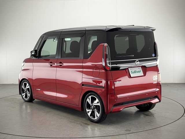 日産 ルークス HWS Gターボ プロパイロットED 宮崎県 2020(令2)年 3.2万km スパークリングレッド/ブラック 禁煙車/エマージェンシーブレーキ/純正9型ナビTV/（MM319D-L/CD/DVD/MSV/Bluetooth/フルセグTV)/純正LEDオートライト/純正LEDフォグ/純正15インチアルミ/純正エアロ/純正ルーフエンドスポイラー/純正フロアマット/社外RS-Rダウンサス（純正サス積込み有）/ハンズフリー両側電動スライドドア/プロパイロット/アラウンドビューモニター/クリアランスソナー/電子パーキング/オートホールド/リアサーキュレーター(プラズマクラスター）/オートエアコン/インテリジェントキー/プッシュエンジンスタート/スペアキー/新車時保証書/取扱い説明書