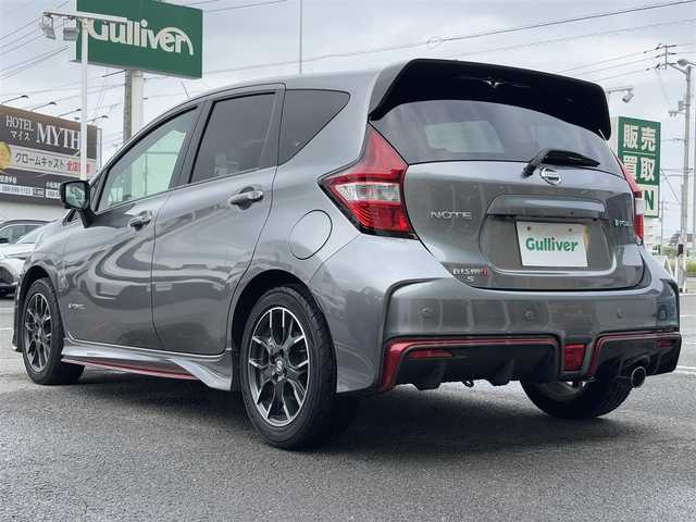 日産 ノート e－パワーニスモ S ブラックLTD 徳島県 2020(令2)年 1.6万km ブリリアントシルバー アルパインワイドナビ/（Bluetooth/フルセグ/CD/DVD/SD）/エマージェンシーブレーキ/アラウンドビューモニター/スマートルームミラー/前後コーナーセンサー/レーダークルーズコントロール/LEDヘッドライト/レーンアシスト/プッシュスタート/スマートキー/スペアキー