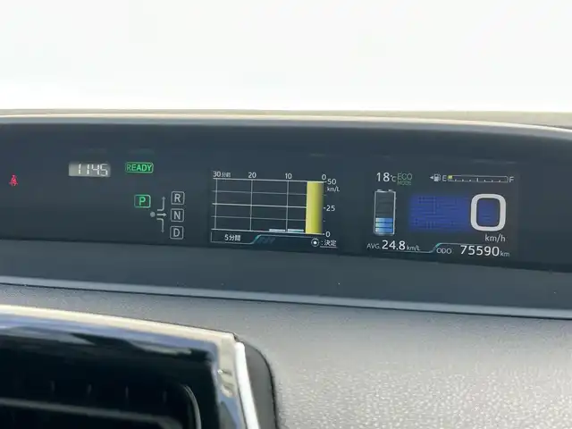 トヨタ プリウス S ツーリングセレクション 群馬県 2018(平30)年 7.6万km ホワイトパールクリスタルシャイン モデリスタフルエアロ/純正9インチナビ【NSZT-Y66T】/Bluetooth/AM/FM/HDMI/CD/DVD/フルセグテレビ/プリクラッシュセーフティ/レーンディパーチャーアラート/クリアランスソナー/レーダークルーズコントロール/LEDヘッドライト&LEDフォグ/バックカメラ/D/N席シートヒーター/ETC/純正フロアマット/トノカバー/スマートキー/純正17インチAW/保証書/取扱説明書