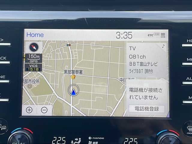 トヨタ カムリ WS 富山県 2019(令1)年 6.7万km アティチュードブラックマイカ 純正アルミホイール　/純正メモリナビ【フルセグＴＶ／ＤＶＤ／ＣＤ／Ｂｌｕｅｔｏｏｔｈ】/クルーズコントロール【追従走行有】　/アンチロックブレーキシステム　/横滑り防止装置　/コーナーセンサー【前後】/レーンキープアシスト/盗難防止装置/車外カメラ【バック】/オートライト/100V充電/電動リアゲート/パワーシート【D席】/エンジンスタートボタン/キセノンヘッドライト/エアバッグ【W＋サイド】/ハーフレザーシート/ETC/ドライブレコーダー【前方のみ】