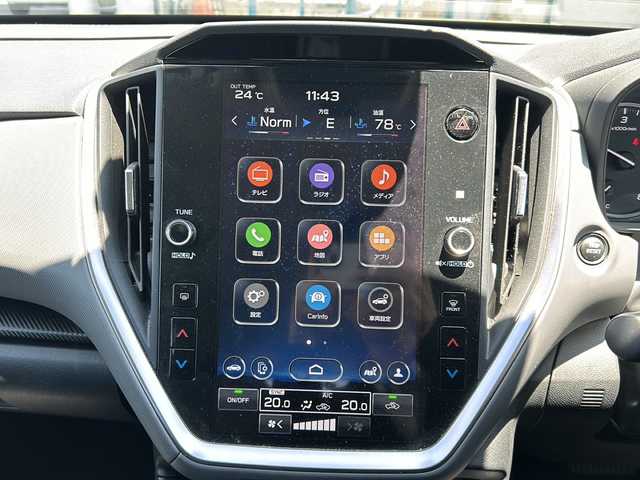 スバル クロストレック ツーリング 愛知県 2023(令5)年 1.3万km 青Ｍ ワンオーナー/メーカー11.6インチメモリナビ/(Bluetooth/フルセグTV/USB)/バックカメラ(全周囲)/社外ドラレコ前後/EyeSight/(プリクラッシュブレーキ/レーダークルーズコントロール/車線逸脱抑制機能/誤発進抑制機能前後/先行車発進告知/車線中央維持)/クリアランスソナー/コーナーセンサー/後側方警戒支援/ドライブモードセレクト/パドルシフト/ステアリングヒーター/純正2.0ビルトインETC/ステアリングスイッチ/後席USBアクセサリー×2/STiドアハンドルプロテクターシール/取説/保証書