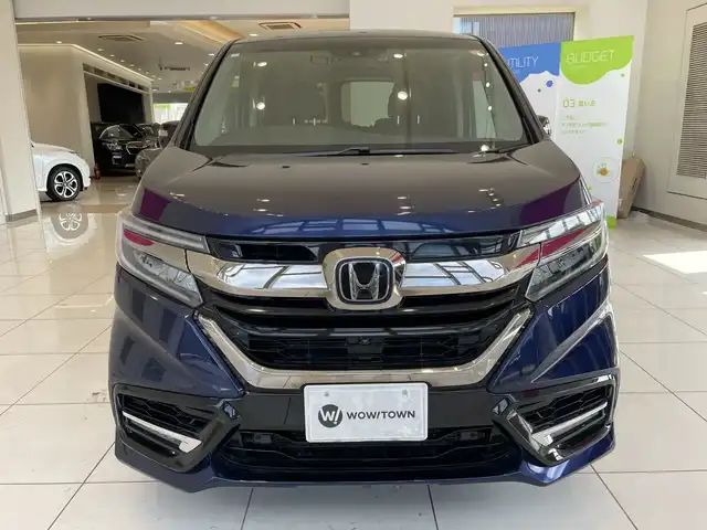 ホンダ ステップワゴン ハイブリッドモデューロX ホンダセンシング 埼玉県 2019(平31)年 4.8万km オブシダンブルーパール ホンダセンシング/フリップダウンモニター/純正SDナビ/　　BT/CD/DVD/フルセグ/マルチビューモニター/両側パワースライドドア/アダプティブクルーズコントロール/LEDオートライト/ハーフレザーシート/シートヒーター/純正16インチアルミホイール/ETC2.0