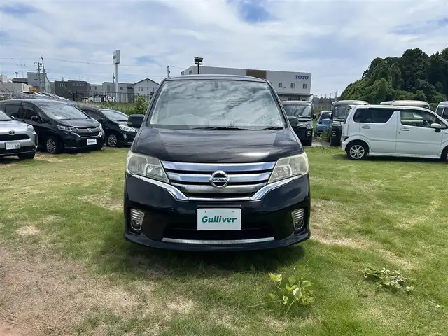 日産 セレナ ハイウェイスター S HV Vセレ 茨城県 2013(平25)年 15.1万km スーパーブラック プッシュスタート/アイドリングストップ/クルーズコントロール/純正ナビ/Bluetooth/DVD/フルセグ/両側パワースライドドア