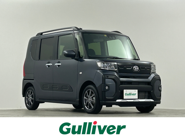 ダイハツ タント ファンクロス 埼玉県 2023(令5)年 1.6万km クロムグレーメタリック 純正ディスプレイオーディオ　フルセグＴＶ　Ｂｌｕｅｔｏｏｔｈ　ＨＤＭＩ　バックカメラ　両側パワースライドドア ウェルカムオープン機能 シートヒーター　ルーフレール　コーナーセンサー　ＬＥＤヘッドライト