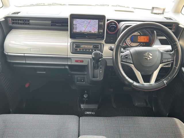 スズキ スペーシア HYBRID X 愛知県 2018(平30)年 7.3万km ブルーイッシュブラックパール3 アップグレードパッケージ、全方位モニター用カメラパッケージ装着車/ワンオーナー/社外ナビ/フルセグTV・DVD・CD・Bluetooth・FM・AM/全方位モニター/バックカメラ/両側パワースライドドア/コーナーセンサー/運転席シートヒーター/デュアルセンサーブレーキサポート/車線逸脱警報システム/ETC/LEDヘッドライト/オートライト/ステアリングスイッチ/スマートキー/プッシュスタート/アイドリングストップ/電格ミラー/純正ドアバイザー/純正フロアマット/ISOFIX/保証書/取扱説明書/スペアスマートキー