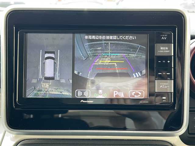 スズキ スペーシア HYBRID X 愛知県 2018(平30)年 7.3万km ブルーイッシュブラックパール3 アップグレードパッケージ、全方位モニター用カメラパッケージ装着車/ワンオーナー/社外ナビ/フルセグTV・DVD・CD・Bluetooth・FM・AM/全方位モニター/バックカメラ/両側パワースライドドア/コーナーセンサー/運転席シートヒーター/デュアルセンサーブレーキサポート/車線逸脱警報システム/ETC/LEDヘッドライト/オートライト/ステアリングスイッチ/スマートキー/プッシュスタート/アイドリングストップ/電格ミラー/純正ドアバイザー/純正フロアマット/ISOFIX/保証書/取扱説明書/スペアスマートキー