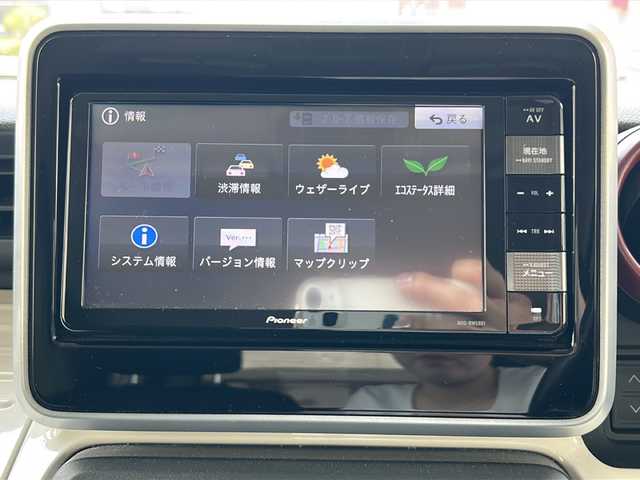 スズキ スペーシア HYBRID X 愛知県 2018(平30)年 7.3万km ブルーイッシュブラックパール3 アップグレードパッケージ、全方位モニター用カメラパッケージ装着車/ワンオーナー/社外ナビ/フルセグTV・DVD・CD・Bluetooth・FM・AM/全方位モニター/バックカメラ/両側パワースライドドア/コーナーセンサー/運転席シートヒーター/デュアルセンサーブレーキサポート/車線逸脱警報システム/ETC/LEDヘッドライト/オートライト/ステアリングスイッチ/スマートキー/プッシュスタート/アイドリングストップ/電格ミラー/純正ドアバイザー/純正フロアマット/ISOFIX/保証書/取扱説明書/スペアスマートキー