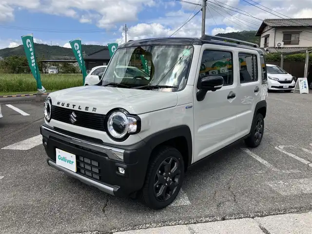 スズキ ハスラー タフワイルド 広島県 2024(令6)年 0.1千km ベージュⅡ ワンオーナー/スズキセーフティサポート/純正ナビ/全方位カメラ/LEDライト/オートライト/レーダークルーズ/新車保証書/取扱説明書/スペアキー