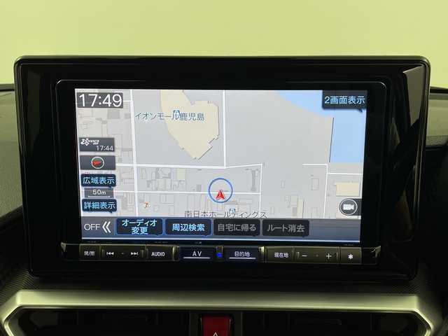 ダイハツ ロッキー プレミアム G 鹿児島県 2023(令5)年 0.9万km グレーⅡ 社外9インチナビ/（AM/FM/CD/DVD/Bluetooth）/フルセグテレビ/パノラミックビューモニター/ナビ連動ドライブレコーダー/オープンカントリータイヤ/レーダークルーズコントロール/シートヒーター/コーナーセンサー/ハーフレザーシート/LEDヘッドライト/ETC/HDMI/電動パーキング/オートホールド